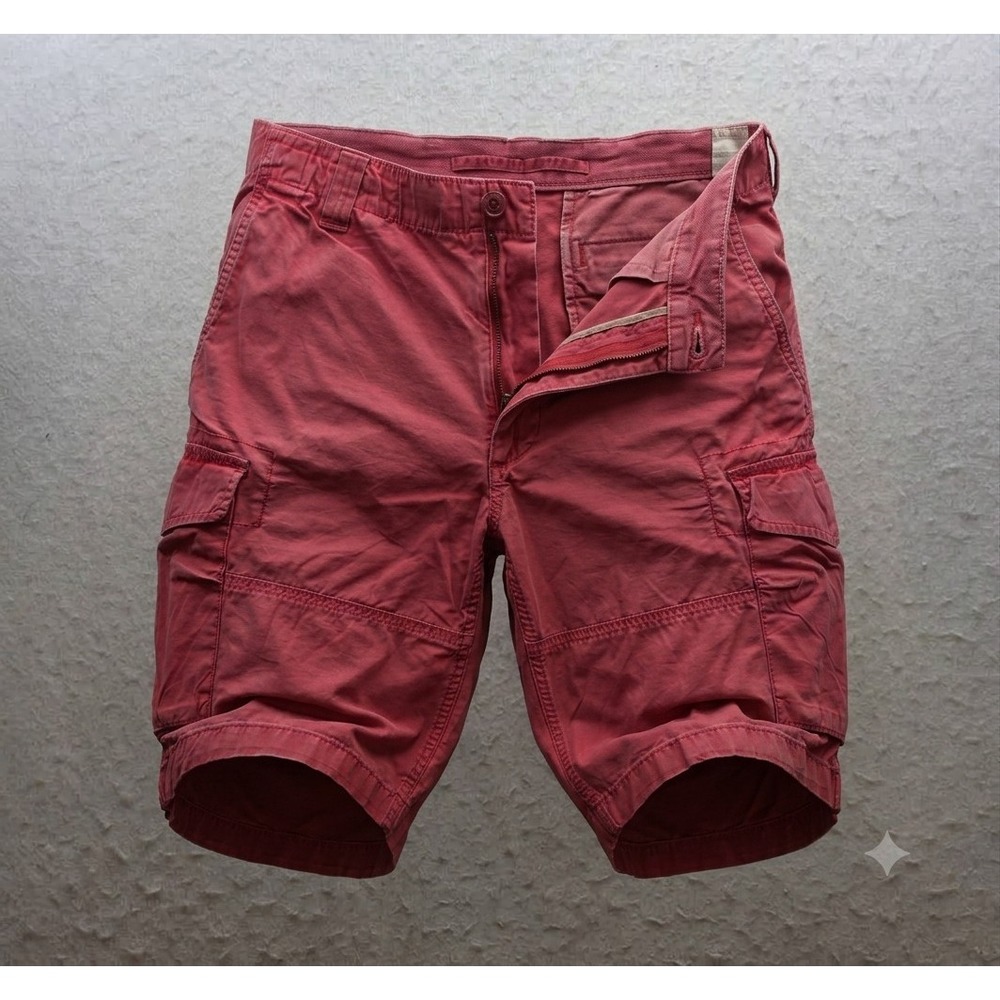 Polo Ralph Lauren Vintage Men's Cape Cod Red Cargo Shorts. Size 32